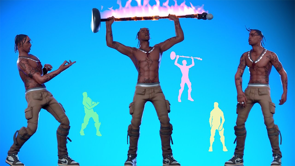 Travis Scott дает концерты в компьютерной игре Fortnite